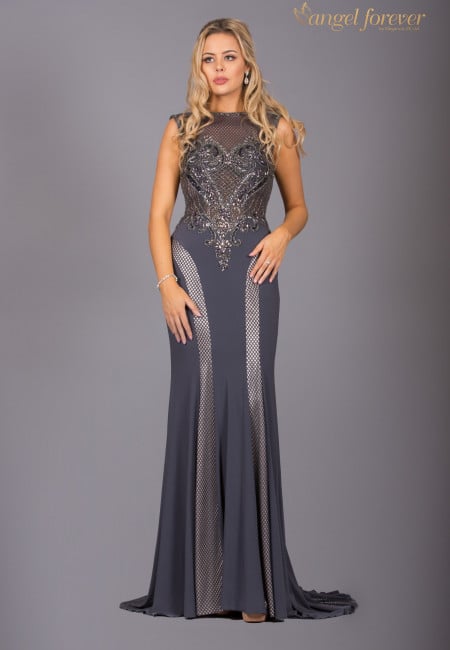 Angel Forever Jersey Fitted Prom Dress / Evening Dress